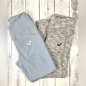 2 pairs - Violate the Dress Code cropped leggings - size small